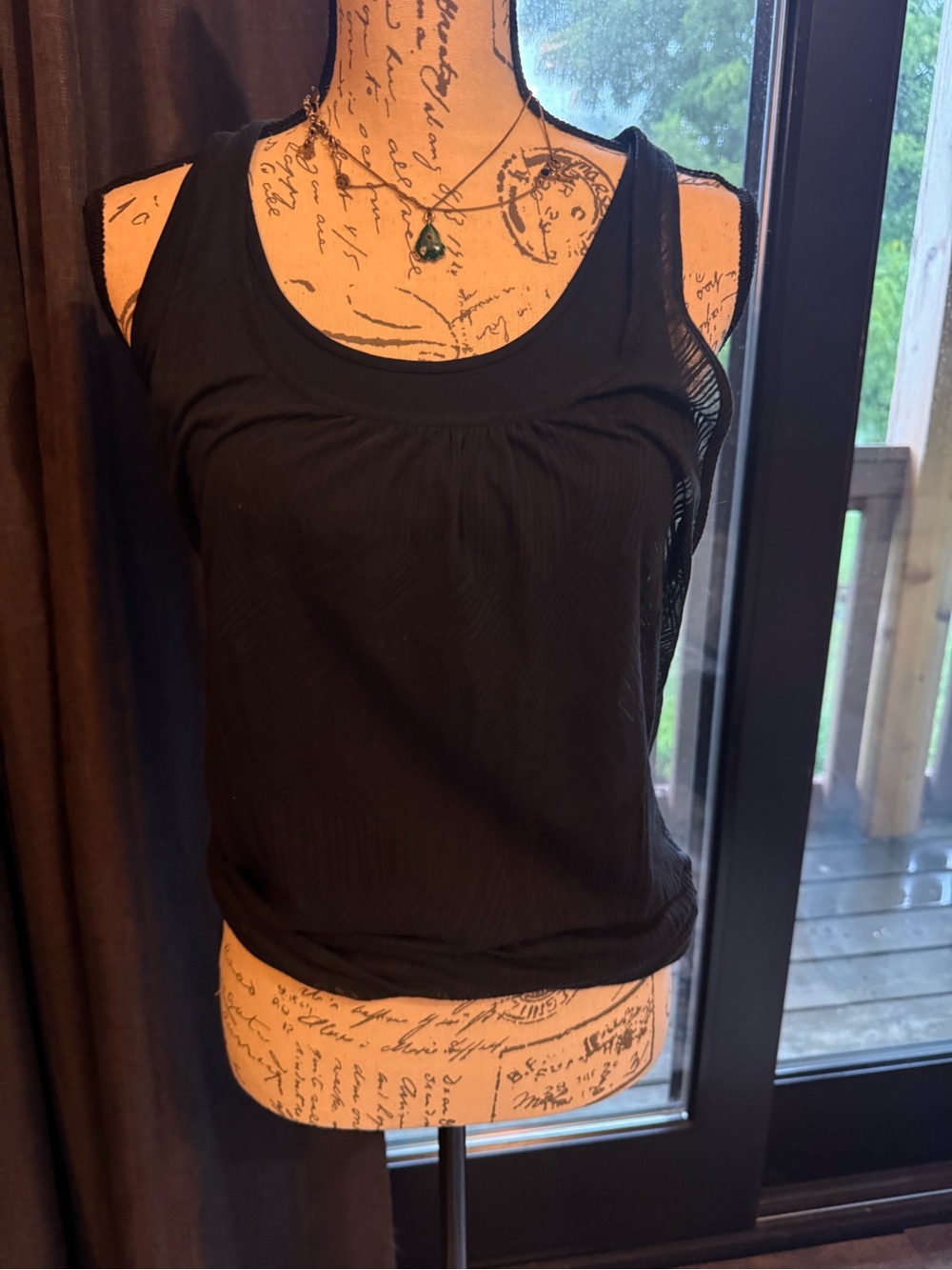 Prana Black Scoop Neck Active Tank